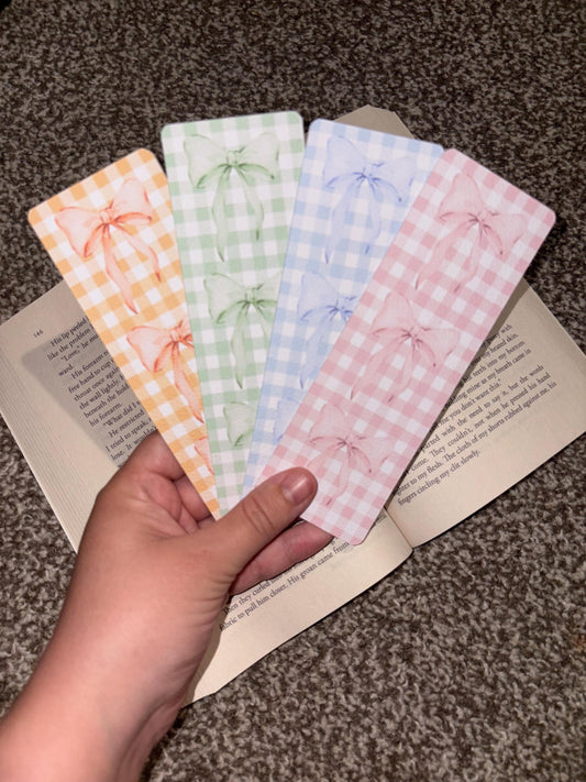 Pastel Bow Bookmarks